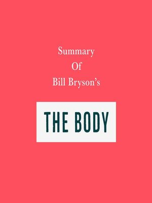 cover image of Summary of Bill Bryson's the Body